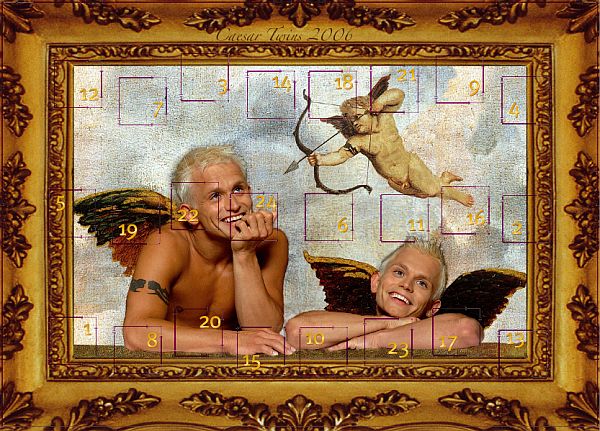 The Caesar Twins - Adventskalender gefllt mit feiner Schokolade
